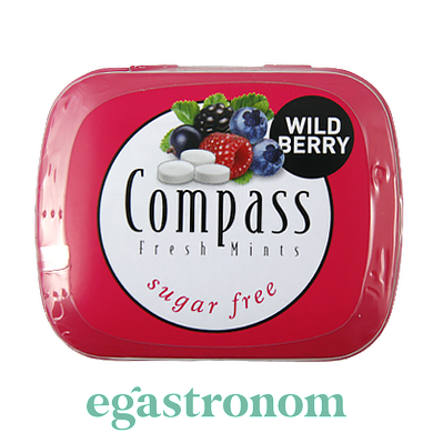 Леденцы лесные ягоды Компас Compass wild berry 14g 12шт/уп 10уп/ящ