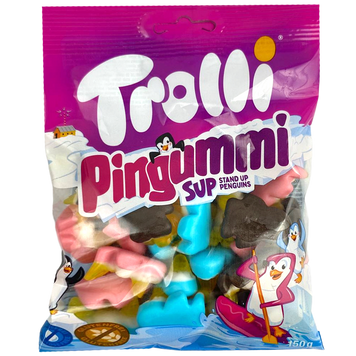 Желейки пінгвіни Троллі Trolli pingummi 150g 20шт/ящ