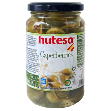 Каперси з хвостиком мариновані Хутеса Hutesa 350g 12шт/ящ