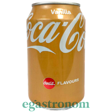 Напиток газированный со вкусом ванили Кока Кола Coca Cola vanilla 330ml 24шт/ящ