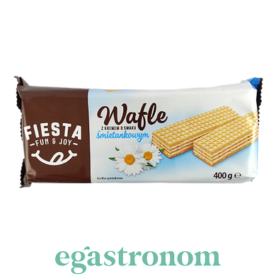 Вафлі вершкові Фієста Fiesta smietanka 400g 12шт/ящ