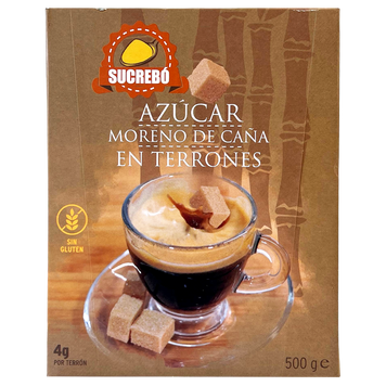 Цукор тростинний кубик Сукребо Морено Sucrebo Moreno 500g 10шт/ящ