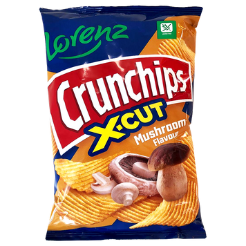 Чипси рифлені гриби Лоренц Lorenz crunchips 75g 25шт/ящ