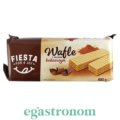 Вафлі какао Фієста Fiesta kakao 400g 12шт/ящ