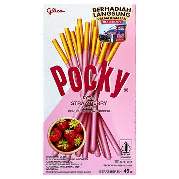 Печиво з полуничним смаком Покі Pocky 47g 120шт/ящ