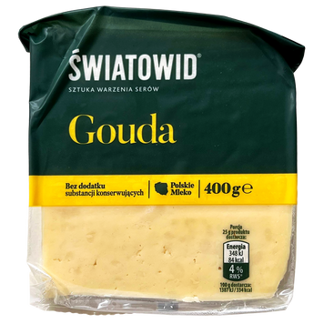 Сир твердий гауда Святовід Swiatowid Gouda 400g 27шт/ящ