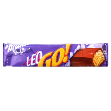Вафлі в молочному шоколаді лео гоу Мілка Milka leo go 48g 32шт/ящ