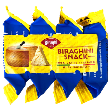 Сир пармезан снек біраджіні Біраджі Biraghi biraghini snack 4*16,67g 16шт/ящ