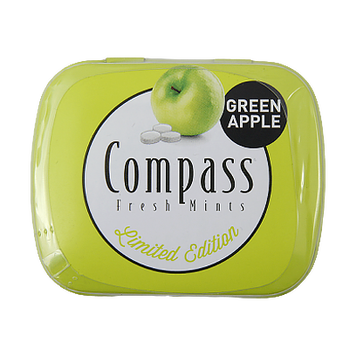 Льодяники яблуко Компас Compass apple 14g 12шт/уп 10уп/ящ