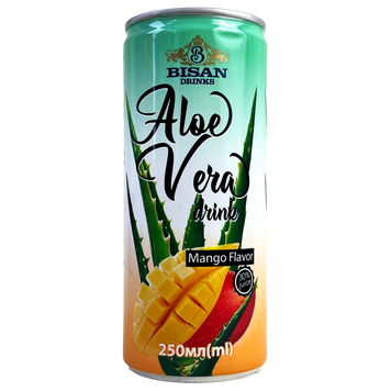 Напій смак манго з шматками алое вера ж/б Бісан Bisan aloe vera drink mango 250ml 24шт/ящ