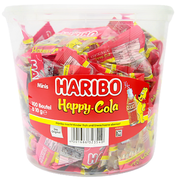 Желейки ведмедики кола (відро) Харібо Haribo cola 100*10g 1kg 6шт/ящ