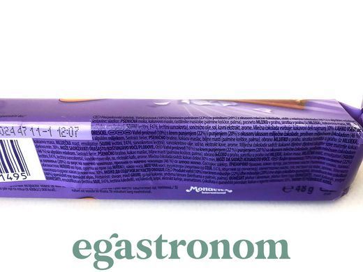 Вафлі в молочному шоколаді лео гоу Мілка Milka leo go 48g 32шт/ящ
