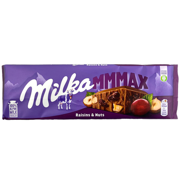 Шоколад виноград та горіх Мілка Milka mmMax trauben nuss 270g 15шт/ящ