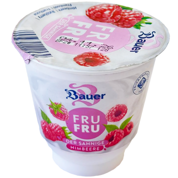 Йогурт малина 10% жиру Бауер Bayer 150g 20шт/ящ