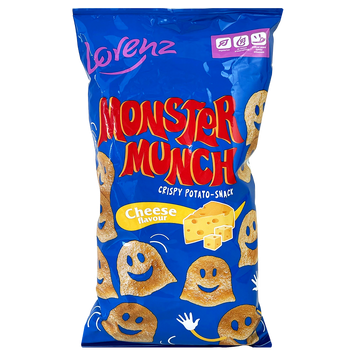 Снеки картопляні з сиром Лоренц Lorenz Monster Munch 75g 25шт/ящ