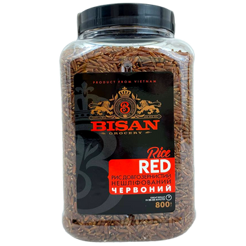 Рис червоний Бісан Bisan red 800g 6шт/ящ