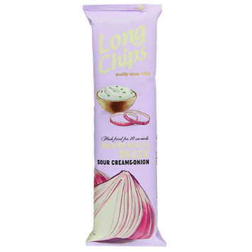 Чипси сметана та цибуля Лонг Чіпс Long Chips cream onion 75g 20шт/ящ