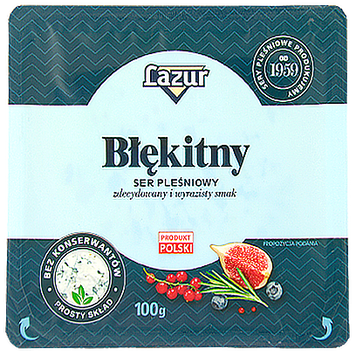 Сыр голубой с плесенью Лазур Lazur blekitny 100g 10шт/ящ