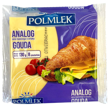 Сир тостовий гауда Полмлек Polmiek gouda 130g 26шт/ящ