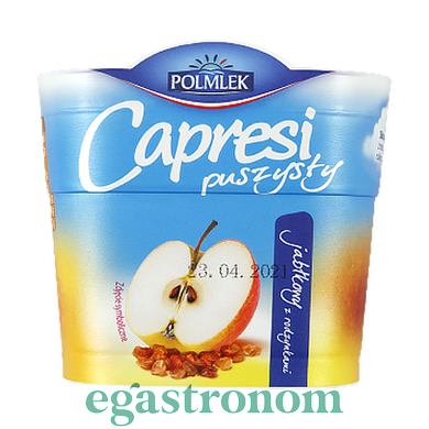 Сыр сливочный яблоко и изюм Капрези Capresi puszysty 150g 12шт/ящ