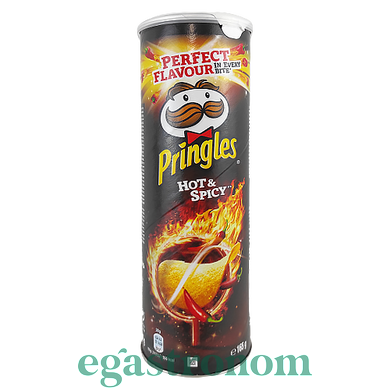 Чипси гострі спеції Прінглс Pringles hot&spicy 165g 19шт/ящ