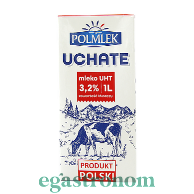 Молоко 3,2% Полмлек Polmlek 1L 12шт/ящ