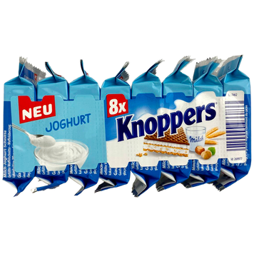 Вафлі з горіховим кремом та йогуртом Кноперс Knoppers 8*25g 16пач/ящ