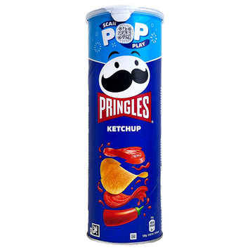 Чипси кетчуп Прінглс Pringles ketchup 165g 19шт/ящ