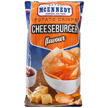 Чипси зі смаком чізбургеру Маккенеді Mcennedy cheeseburger 200g 20шт/ящ