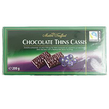Шоколад смородина-ментол Маітре Maitre Truffaut Chocolate 200g 16шт/ящ