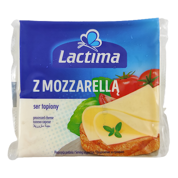 Сыр тостовый моцарелла Лактима Lactima 130g 10шт/ящ