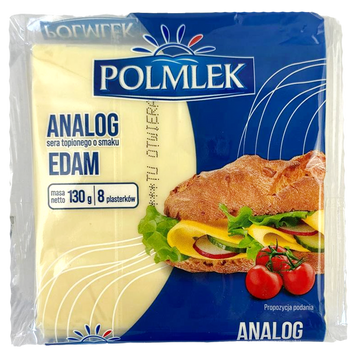 Сир тостовий едем Полмлек Polmlek edam 130g 26шт/ящ