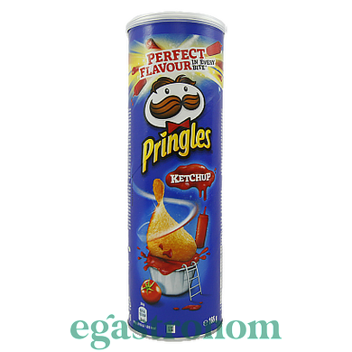 Чипси кетчуп Прінглс Pringles ketchup 165g 19шт/ящ