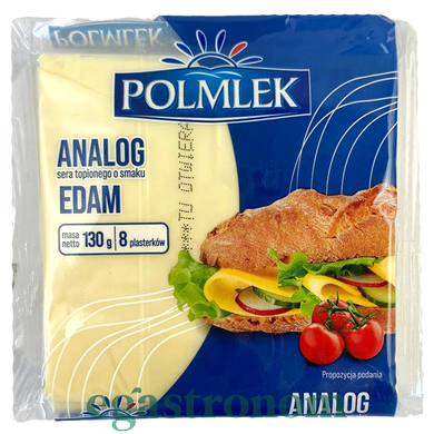 Сир тостовий едем Полмлек Polmiek edam 130g 26шт/ящ