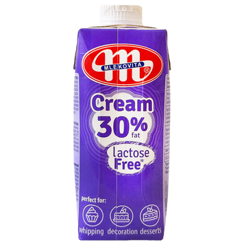 Вершки 30% без лактози Млековіта Mlekovita 330ml 12шт/ящ