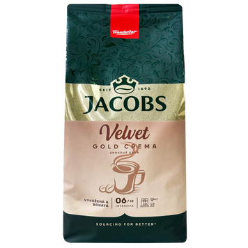 Кава крема (зерно) Якобс Велвет Jacobs Velvet gold crema 1kg 4шт/ящ