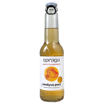 Комбуча манго та маракуйя (скло) Спрага Spraga 250ml 12шт/ящ