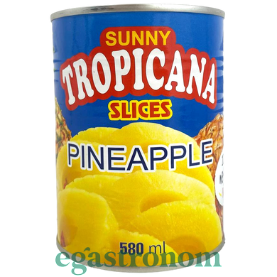 Ананас кольца Тропикана Tropicana slices 580g 24шт/ящ