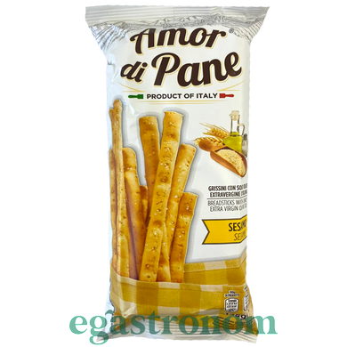 Грисини с сезамом Амор ди Пане Amor di Pane sesame 125g 18шт/ящ