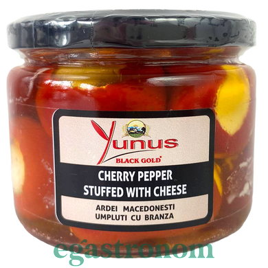 Вишневый перец фаршированный сыром Юнус Yunus cherry pepper 290ml 12шт/ящ