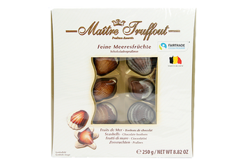 Цукерки праліне (біле) Маітре Maitre Truffout 250g 12шт/ящ
