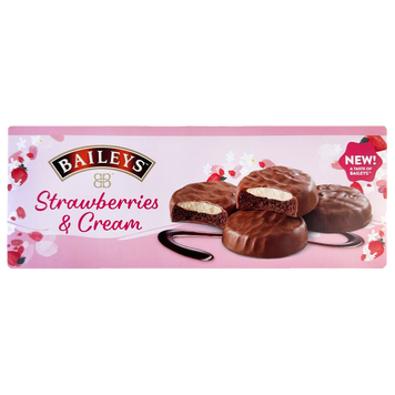 Печиво з полуничним кремом Бейліс Baileys 128g 14шт/ящ