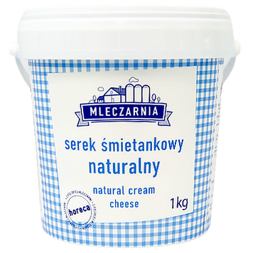 Крем-сир вершковий натуральний Млечарня Mleczarnia smietankowy naturalny 1kg 6шт/ящ