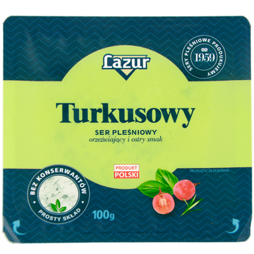 Сир синьо-зелений з пліснявою Лазур Lazur turkusowy 100g 10шт/ящ