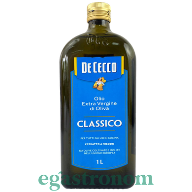 Масло оливковое классическое Де Чекко De Cecco Classico 1L 12шт/ящ