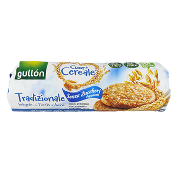 Печиво традиційне (без цукру) Гуллон Gullon Cuor Cereale tradizionale 280g 16шт/ящ