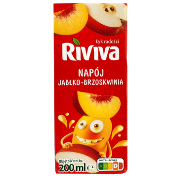 Сік-нектар яблуко та персик Рівіва Riviva 200ml 10шт/ящ