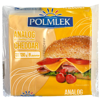 Сир тостовий чеддер Полмлек Polmlek cheddar 130g 26шт/ящ