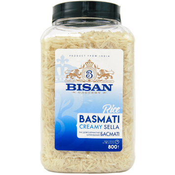 Рис басмати Бисан Bisan creamy 800g 6шт/уп