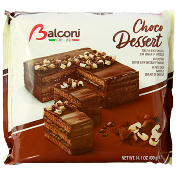 Торт шоколадный Балкон Balconi choco 400g 6шт/ящ